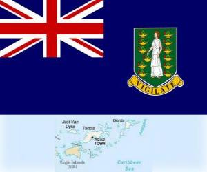 yapboz Karayipler de İngiliz Virgin Adaları bayrağı, İngiliz denizaşırı toprağı